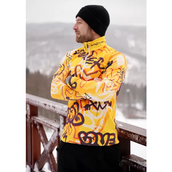  Moški vrhunski funkcionalni termo pulover ALTISPORT VOJ/ALM054TER03 JANTAR 