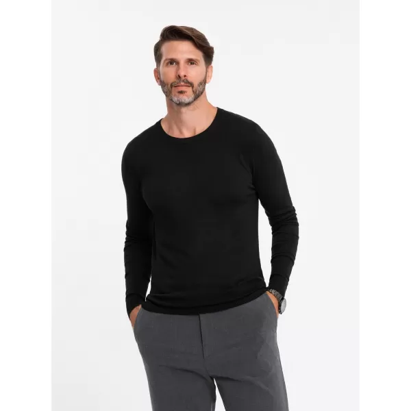  Moški pulover OMBRE OM-SWBS-0106 ČRN 