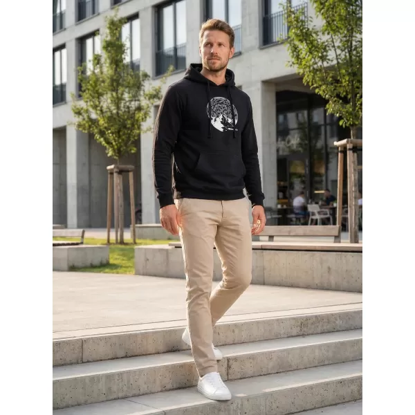  Moški pulover ALTISPORT ALM172JN796 ČRNO-BELO 
