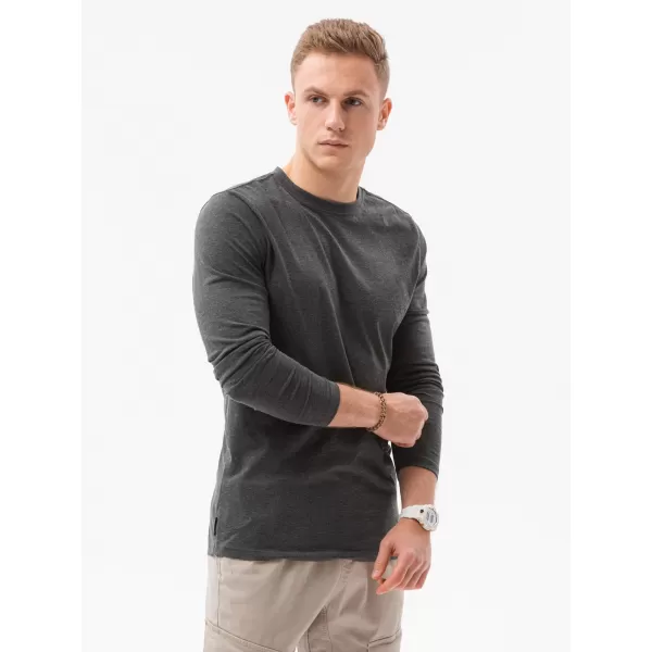 Moška T -majica z dolgim ​​rokavom OMBRE Z43 MIX 2-PACK SIVA 