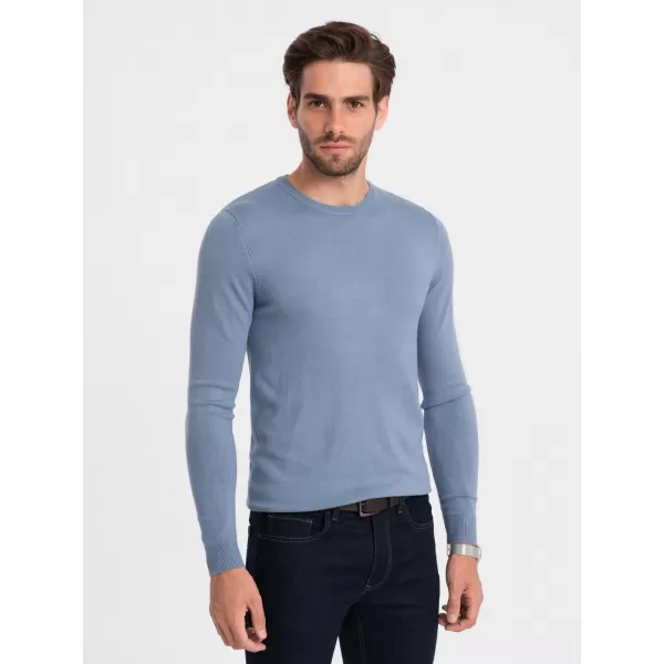  Moški pulover OMBRE OM-SWBS-0106 SVETLO MODRA 