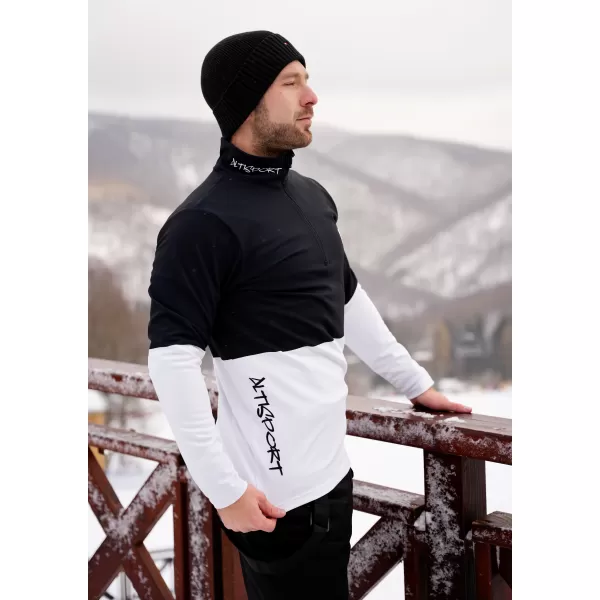  Moški vrhunski funkcionalni termo pulover ALTISPORT VOJ/ALM051TER03 ČRNO-BELO 