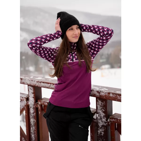 Ženska premium funkcionalna termo jopica ALTISPORT VOJ/ALW048TER03 VIJOLIČNA 