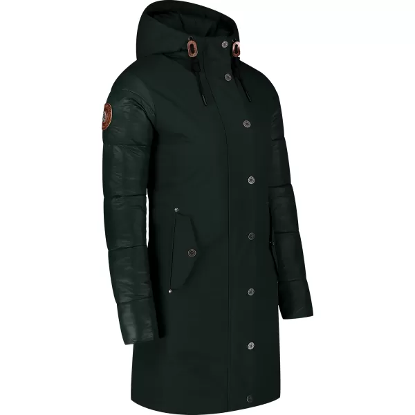  Ženski zimski plašč NORDBLANC WARMHUG NBWJL8073 TEMNO ZELENA 