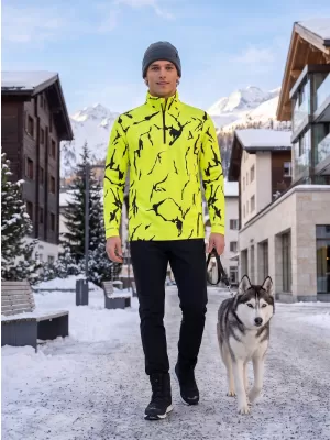 Moški vrhunski funkcionalni termo pulover ALTISPORT VOJ/ALM052TER03 NEONSKO ZELENA