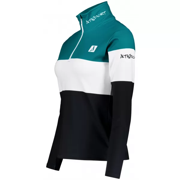  Ženska premium funkcionalna termo jopica ALTISPORT VOJ/ALW051TER03 KEROZIN-ČRNA 