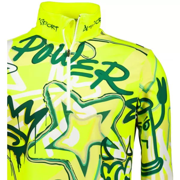  Moški vrhunski funkcionalni termo pulover ALTISPORT VOJ/ALM054TER03 FLUORESCENTNO ZELENA 