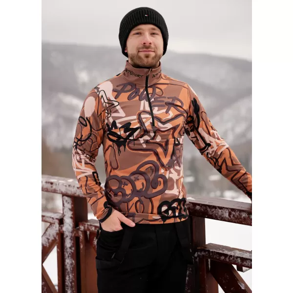  Moški vrhunski funkcionalni termo pulover ALTISPORT VOJ/ALM054TER03 RJAVA 