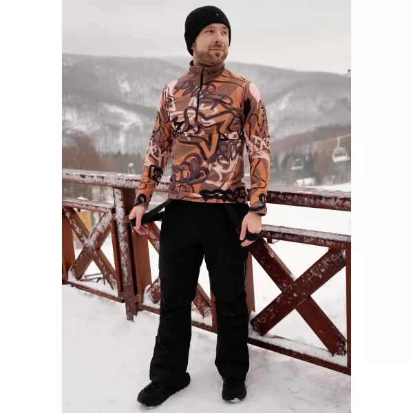  Moški vrhunski funkcionalni termo pulover ALTISPORT VOJ/ALM054TER03 RJAVA 
