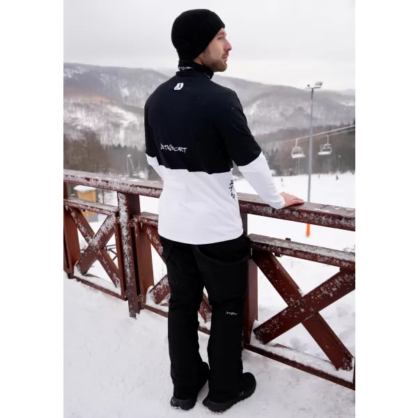  Moški vrhunski funkcionalni termo pulover ALTISPORT VOJ/ALM051TER03 ČRNO-BELO 