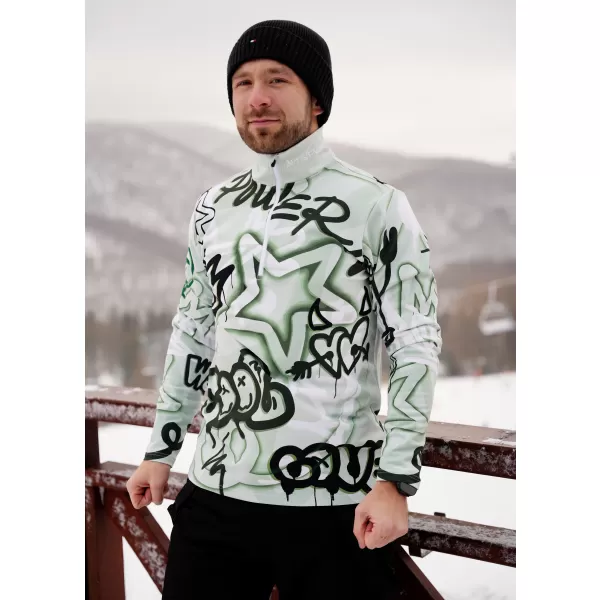  Moški vrhunski funkcionalni termo pulover ALTISPORT VOJ/ALM054TER03 ZELENA 