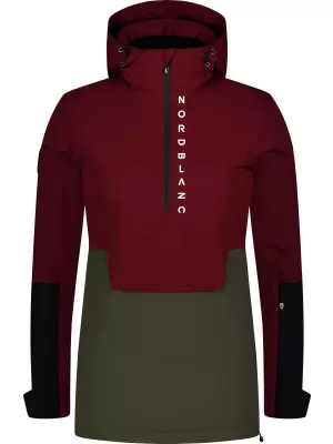 Ženski anorak NORDBLANC WINTERFUN NBWJL8130 BORDO
