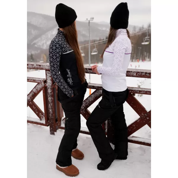  Ženska premium funkcionalna termo jopica ALTISPORT VOJ/ALW053TER03 ČRNO-BELO 
