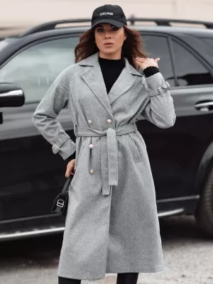 Plašč DSTREET CAMELLYN NY0742 KARAMELA