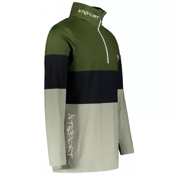  Moški vrhunski funkcionalni termo pulover ALTISPORT VOJ/ALM051TER03 KAKI 