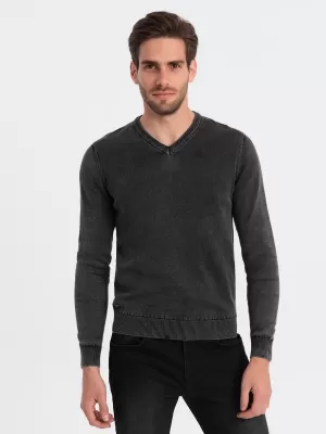 Moški pulover OMBRE OM-SWOS-0108 ČRN