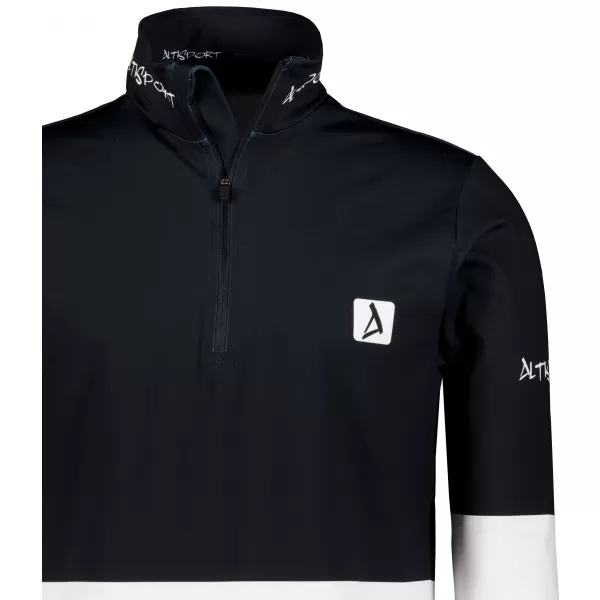  Moški vrhunski funkcionalni termo pulover ALTISPORT VOJ/ALM051TER03 ČRNO-BELO 