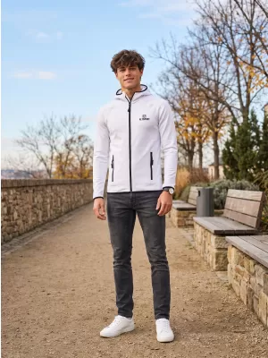 Moški funkcionalni športni pulover ALTISPORT ALM006417 BELA