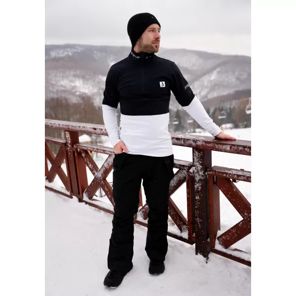  Moški vrhunski funkcionalni termo pulover ALTISPORT VOJ/ALM051TER03 ČRNO-BELO 