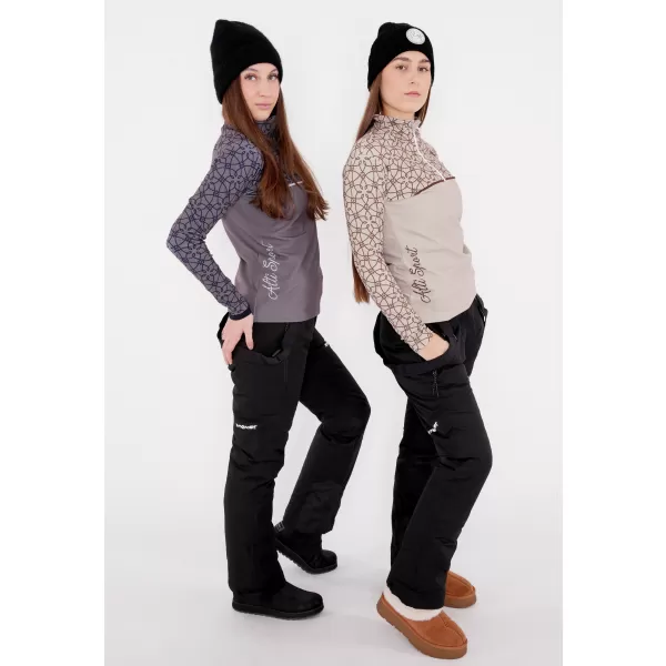  Ženska premium funkcionalna termo jopica ALTISPORT VOJ/ALW053TER03 RJAVA 