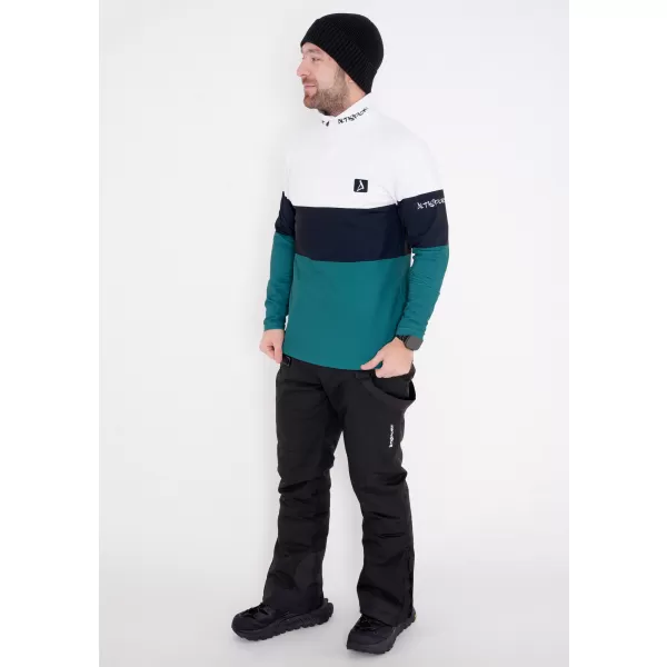  Moški vrhunski funkcionalni termo pulover ALTISPORT VOJ/ALM051TER03 BELO ZELENA 