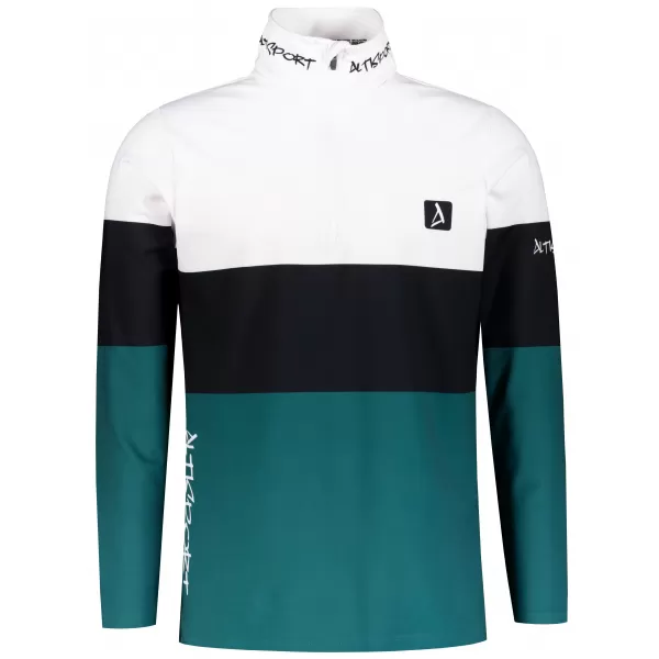  Moški vrhunski funkcionalni termo pulover ALTISPORT VOJ/ALM051TER03 BELO ZELENA 