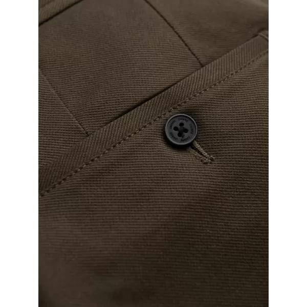  Hlače OMBRE OM-PACP-0190 TEMNO OLJČNO ZELENO 