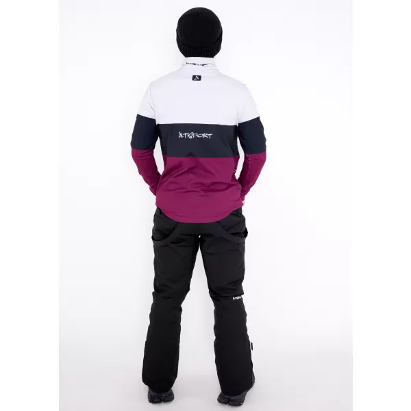 Moški vrhunski funkcionalni termo pulover ALTISPORT VOJ/ALM051TER03 BORDO 