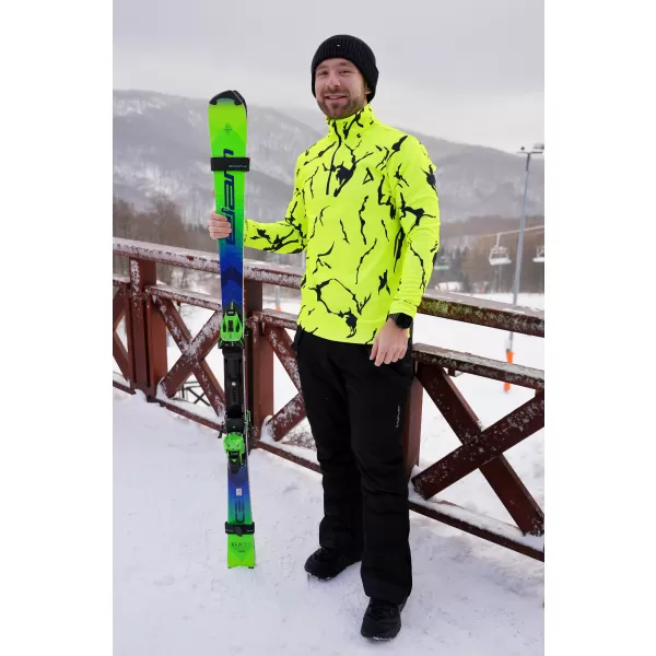  Moški vrhunski funkcionalni termo pulover ALTISPORT VOJ/ALM052TER03 NEONSKO ZELENA 