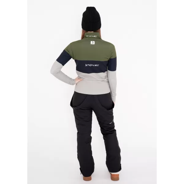  Ženska premium funkcionalna termo jopica ALTISPORT VOJ/ALW051TER03 KAKI 