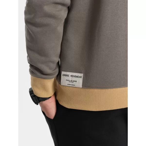  Moška jopica OMBRE OM-SSNZ-0130 KHAKI 