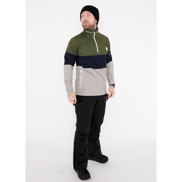  Moški vrhunski funkcionalni termo pulover ALTISPORT VOJ/ALM051TER03 KAKI 