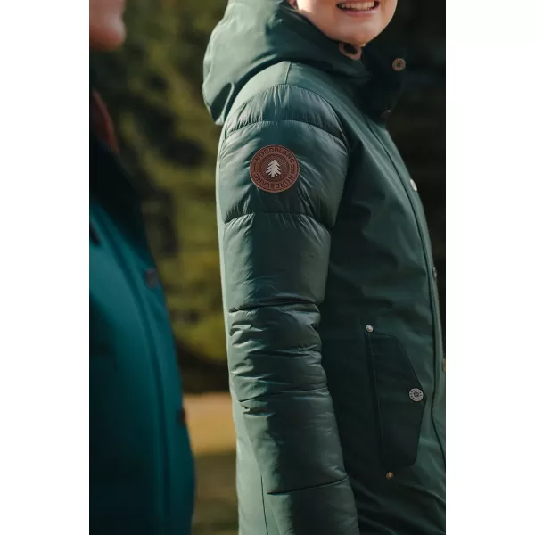  Ženski zimski plašč NORDBLANC WARMHUG NBWJL8073 TEMNO ZELENA 