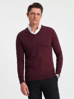 Moški pulover OMBRE OM-SWSW-0102 MAROON