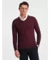 Moški pulover OMBRE OM-SWSW-0102 MAROON