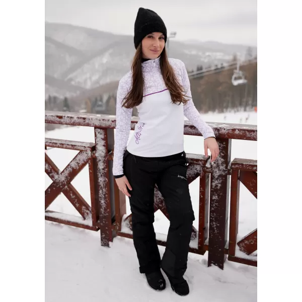  Ženska premium funkcionalna termo jopica ALTISPORT VOJ/ALW053TER03 BELA/VIJOLIČNA 