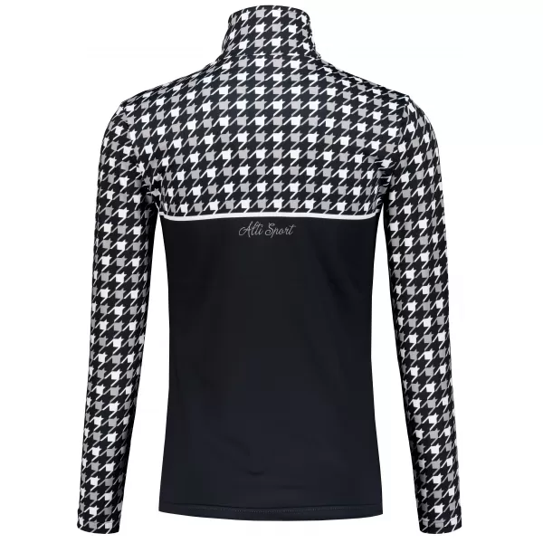  Ženska premium funkcionalna termo jopica ALTISPORT VOJ/ALW048TER03 ČRNO-BELO 