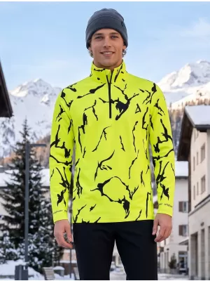 Moški vrhunski funkcionalni termo pulover ALTISPORT VOJ/ALM052TER03 NEONSKO ZELENA