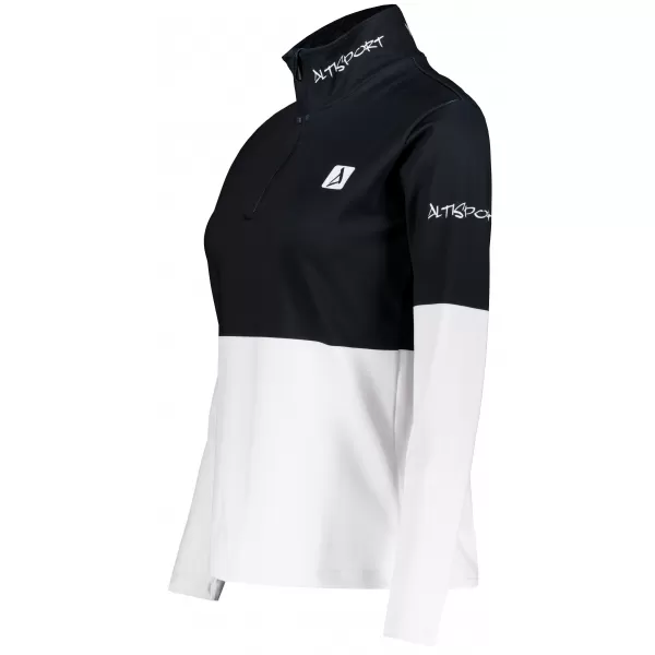  Ženska premium funkcionalna termo jopica ALTISPORT VOJ/ALW051TER03 ČRNO-BELO 