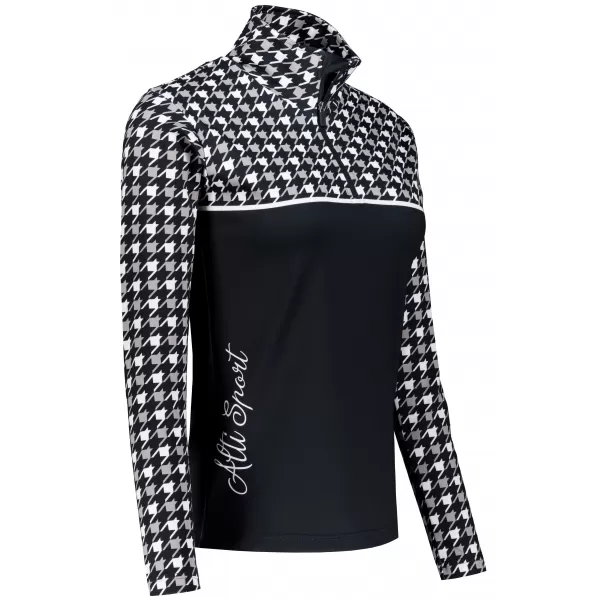  Ženska premium funkcionalna termo jopica ALTISPORT VOJ/ALW048TER03 ČRNO-BELO 