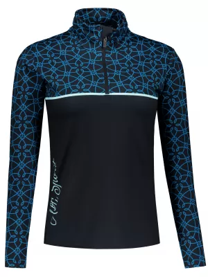 Ženska premium funkcionalna termo jopica ALTISPORT VOJ/ALW053TER03 ČRNA IN MODRA