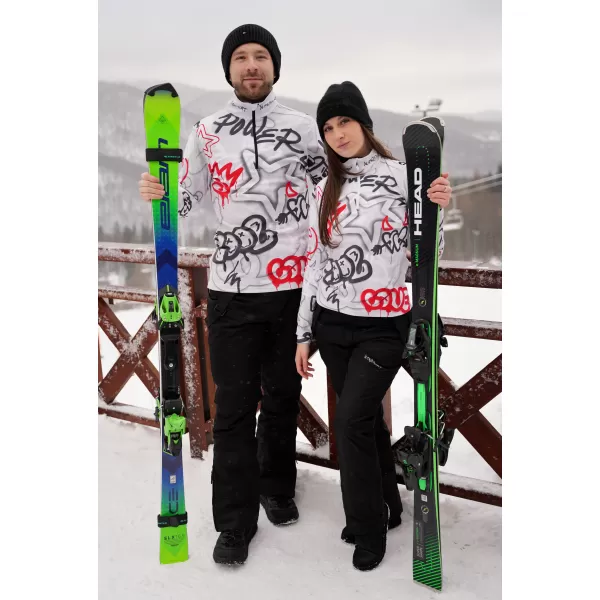  Moški vrhunski funkcionalni termo pulover ALTISPORT VOJ/ALM054TER03 SIVO-RDEČA 