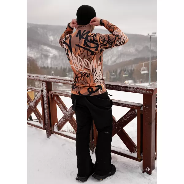  Moški vrhunski funkcionalni termo pulover ALTISPORT VOJ/ALM054TER03 RJAVA 