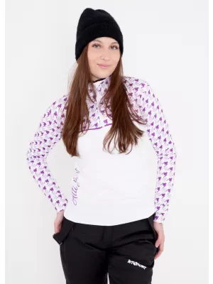Ženska premium funkcionalna termo jopica ALTISPORT VOJ/ALW048TER03 BELA/VIJOLIČNA