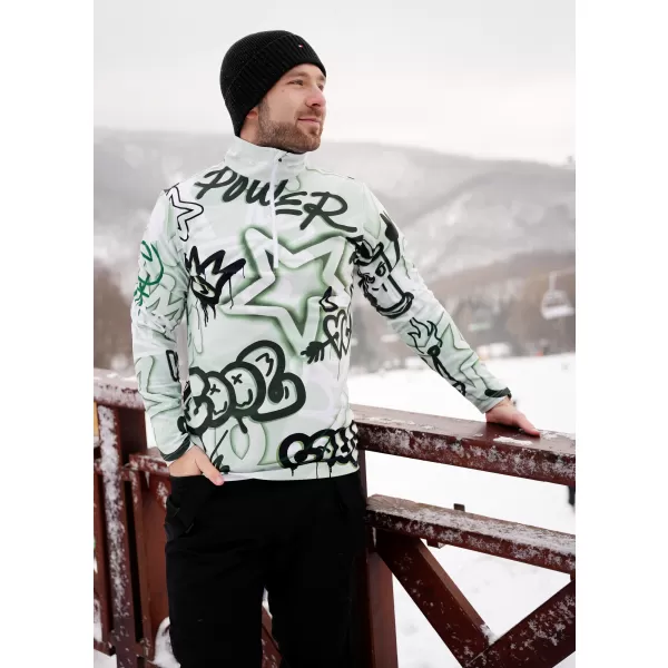  Moški vrhunski funkcionalni termo pulover ALTISPORT VOJ/ALM054TER03 ZELENA 