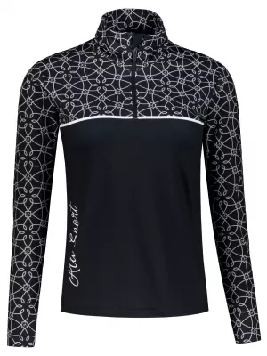 Ženska premium funkcionalna termo jopica ALTISPORT VOJ/ALW053TER03 ČRNO-BELO