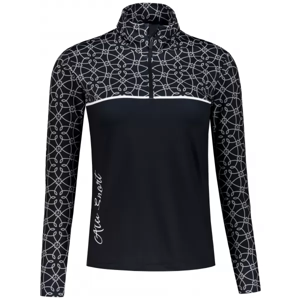 Ženska premium funkcionalna termo jopica ALTISPORT VOJ/ALW053TER03 ČRNO-BELO 
