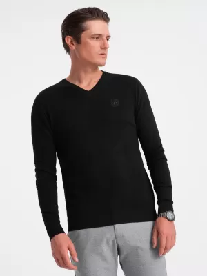Moški pulover OMBRE OM-SWBS-0107 ČRN