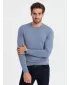 Moški pulover OMBRE OM-SWBS-0106 SVETLO MODRA