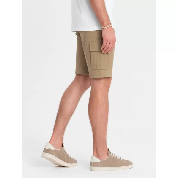  Kratke hlače OMBRE OM-SRCG-0133 PESEK 